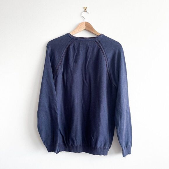 Tommy Bahamas Men's Crewneck Sweater Long Sleeved Cotton Blue Size Large - Picture 2 of 7